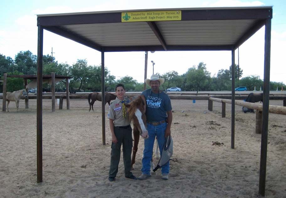 Eagle Scout with horse